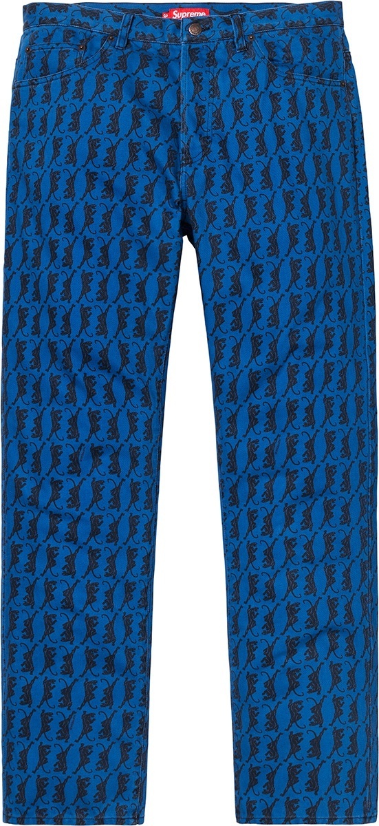 Printed Washed Regular Jean